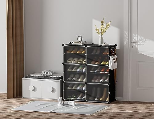 HOMIDEC Shoe Rack Organizer 24 Pair Modular Shoe Storage Cabinet for Closet - Image 2
