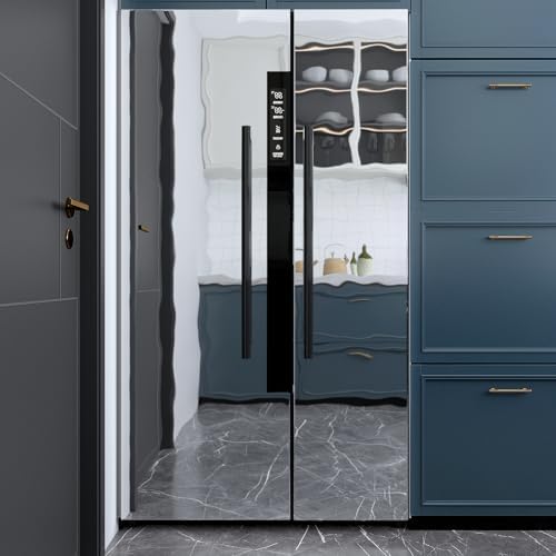 VaryPaper 15.7''x78.7'' Flexible Mirror Stickers Self Adhesive Non Glass Mirror Paper Sheet Mirrored Wall Stickers Reflective Silver Contact Paper Peel and Stick Vinyl Wallpaper for Crafts - Image 2