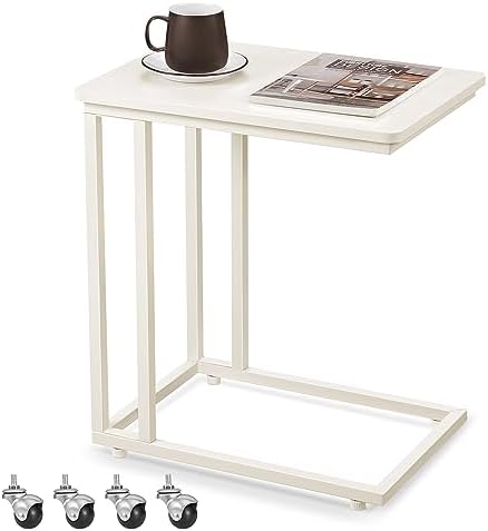 VASAGLE C Shape End Table for Couch or Sofa, Industrial Small Side Table by Unknown