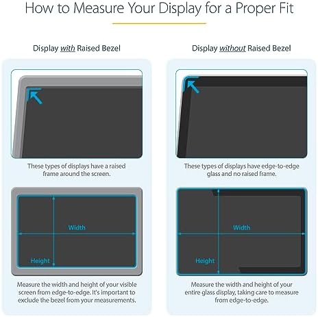 StarTech 28in 16:9 Computer Monitor Privacy Screen, +/-30 Deg. View, Angle - Image 4