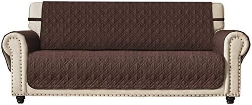 Ameritex Couch Sofa Slipcover 100% Waterproof Nonslip Quilted Furniture Protector Slipcover for Dogs, Children, Pets Sofa Slipcover Machine Washable (Chocolate, 68") by Ameritex