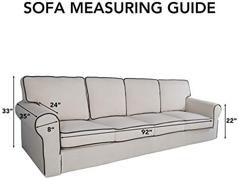 PureFit Stretch Couch Covers for Sofa 4 Seater Slipcovers Red - Image 6