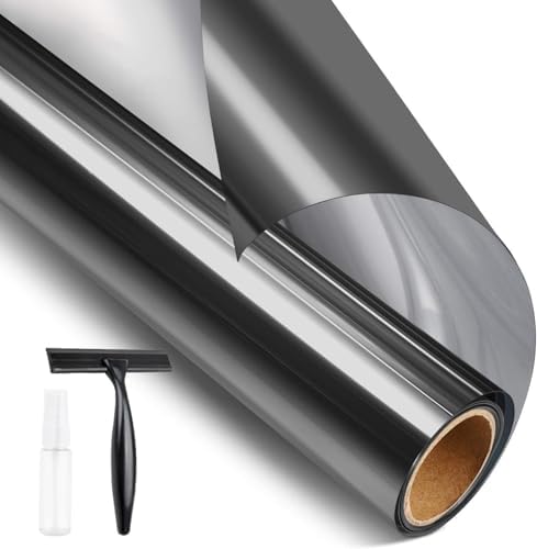 STATINT Window Privacy Film One Way, Mirror Glass Tint, 55.1in x 16.4ft by STATINTWINDOWFILMS
