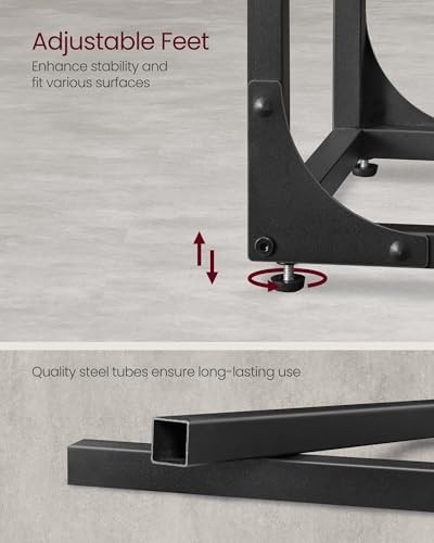 VASAGLE C-Shaped End Table, Small Sofa Side Table with Metal Frame - Image 6