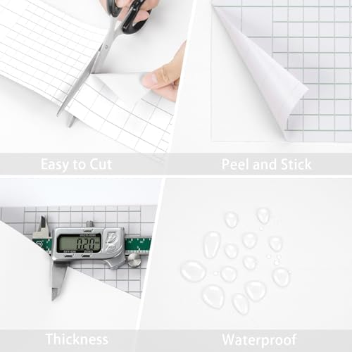 WESTICK Peel and Stick White Wallpaper Borders Waterproof Mirror Frame Border for Bathroom Solid White Mirror Tape Border Vinyl Trim for Bulletin Board Bedroom Wall Decor 3.9"x160" - Image 6