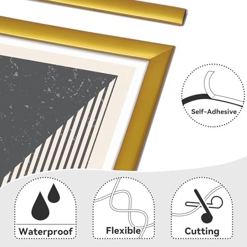 26.2 Ft Peel and Stick Wall Molding Trim, Flexible PVC Trim - Image 4
