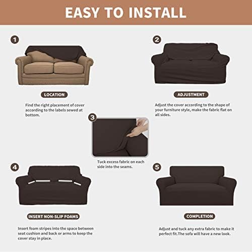 Easy-Going 100% Waterproof Couch Cover, 3 Cushion Couch Slipcover for Sofa - Image 5