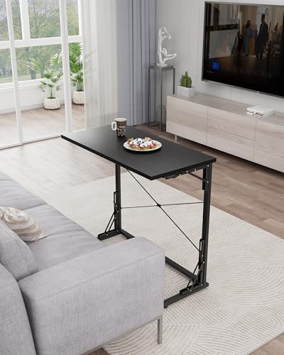 Vantic 31.5" Folding TV Tray Table for Eating on Couch Extra Large, Black - Image 2