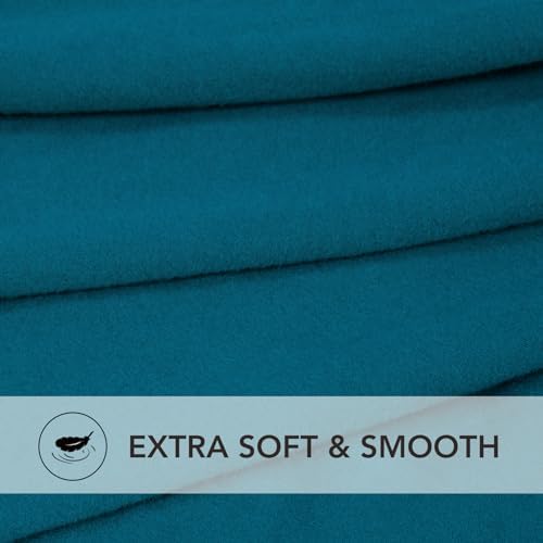 PureFit Oversized Loveseat Covers Couch Covers for Sofa Peacock Blue - Image 5