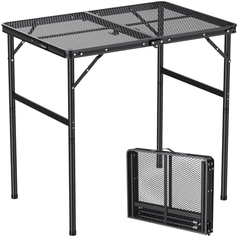 Anbte 3ft Portable Grill Table Max 29.5", 2 Adjustable Heights, 31" X 22" by Anbte
