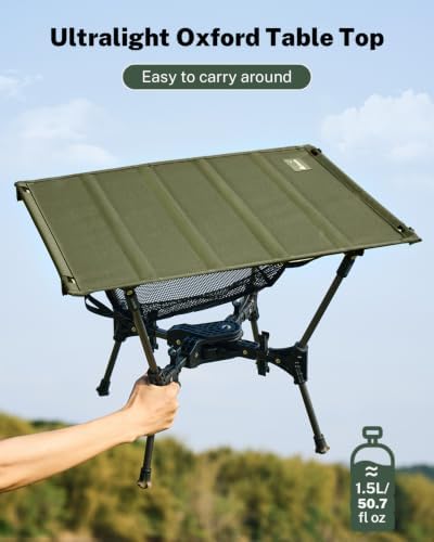 Gonex Portable Camping Table, Lightweight Foldable Camp Side Table - Image 4