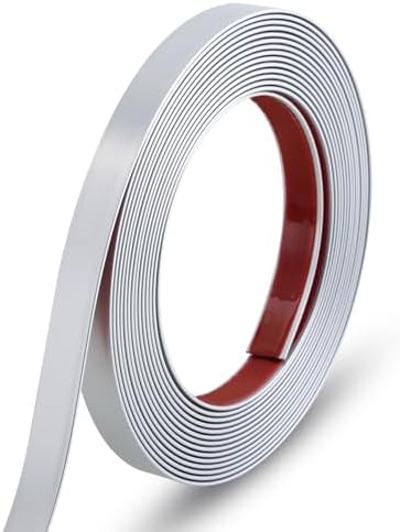 Gaahing 196.8" x 0.5" Matte Silver Molding & Wall Trim, Flexible Peel and Stick Decorative Strip for Tile, Mirror, Ceiling, Floor, Panel, Cabinet by Getallthemoldingtrimsyoulike