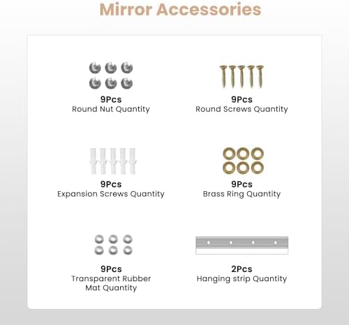 pertetey 48 x 30 in Home Gym Mirror, Frameless, 1-Pack - Image 4