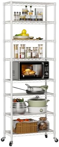 Golpart Shelves Storage Shelf Wire Closet Bathroom Organizers Metal Pantry by Golpart