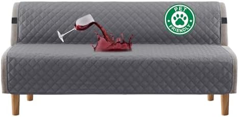 Turquoize 100% Waterproof Futon Cover Slipcover Armless Sofa Protector by Turquoize