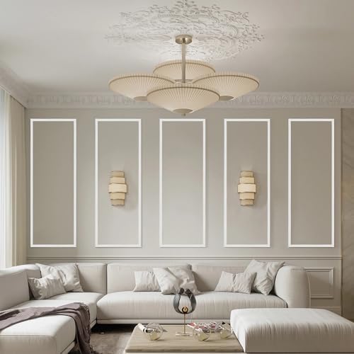 0.8" x 49.2FT White Peel and Stick Crown Molding 3-Pack - Bulk Self-Adhesive Wall Trim for Whole Room Wall Paneling & Ceiling Decor - Image 6