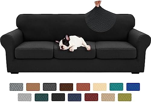 XINEAGE 3-Piece Stretch X-Large Sofa Cover, Washable Couch Covers for Dog by XINEAGE