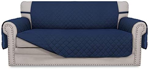 Easy-Going Reversible Couch Cover, 2 Cushion Sofa, Navy/Navy by Easy-Going