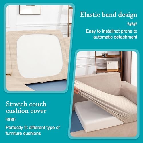 12 Pcs Outdoor Cushion Covers, Patio Sofa Cushion Covers Replacement - Image 6
