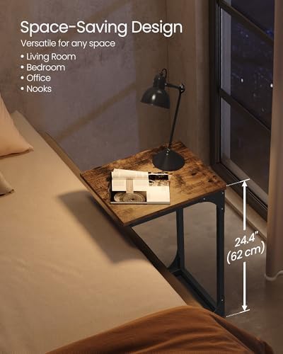 VASAGLE C-Shaped End Table, Small Sofa Side Table with Metal Frame - Image 4