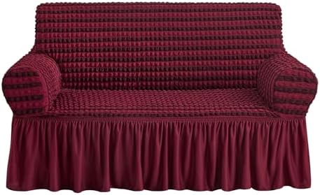 NICEEC Loveseat Covers Washable Love Seat Couch Covers Slipcover with Skirt by NICEEC