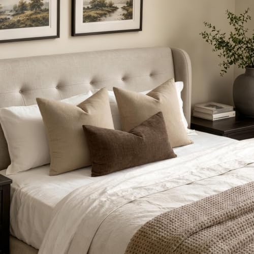 MIULEE Beaver Fur Chenille Couch Lumbar Throw Pillow Covers, 12x20 - Image 5