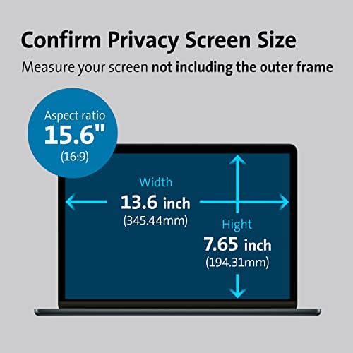 Kensington MagPro™ Magnetic Laptop Privacy Screen 15.6 inch, Removable 16:9 Laptop Privacy Filter Shield, Anti-Glare, Blue Ray Reduction, Compatible with HP/Dell/Acer/Asus/Lenovo (K58353WW) - Image 6