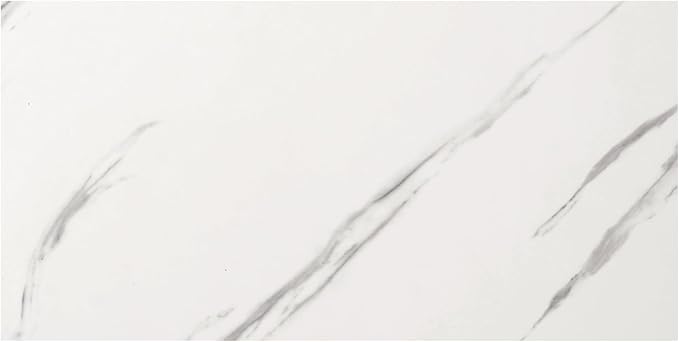 Haimin Wall Panels Peel and Stick 10 Pieces 23.6x11.8in (19.4 Sq. Ft. Coverage) Lightweight Backsplash Marble Look Tile (not Real Marble) Ideal for Kitchen Bathrooms Living Rooms Bedrooms (White-JSB) - Image 6