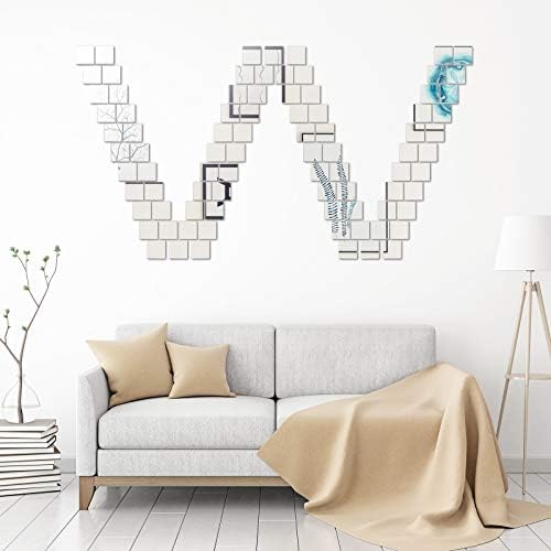 Jetec 50 Pcs Small Acrylic Square Mirror Tiles for Crafts DIY,2 Inches - Image 5