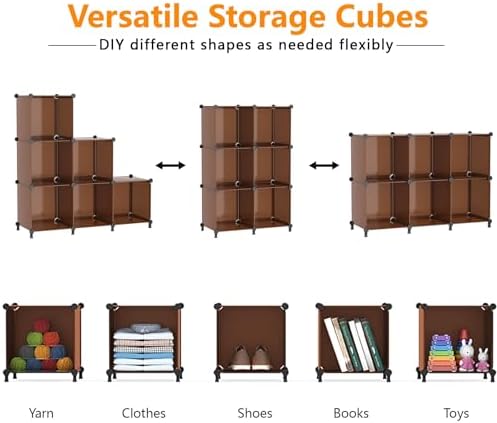 AWTATOS Closet Organizer, 6 Cube Storage Organizer, Closet Storage Shelves - Image 6