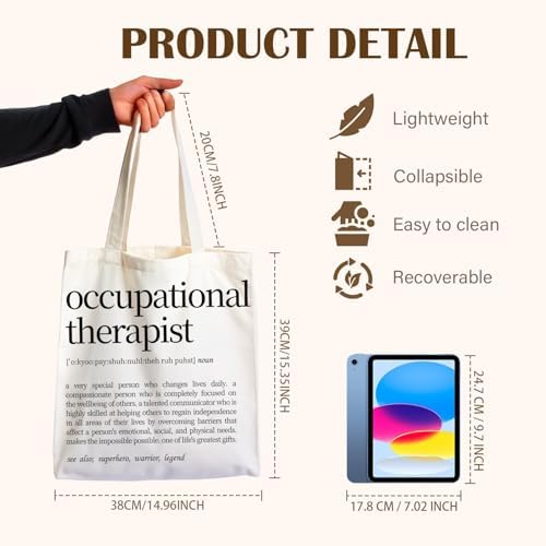 Nurse Canvas Tote Bag, Nurse Appreciation Gifts, Nursing School Gift Reusable Shopping Grocery Bags - Image 4