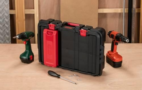 Keter Stack N' Roll Power Tool Case with Removable Dividers - Image 6