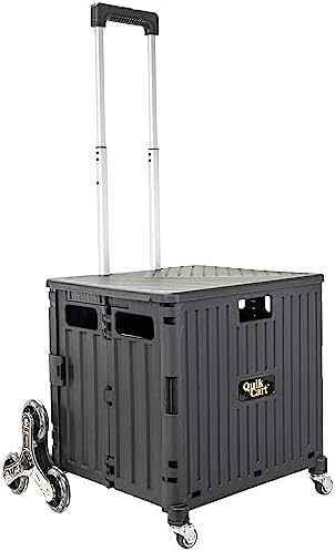 dbest Products Quik Cart Stair Climber Collapsible Rolling Crate - Black by dbestproductsInc