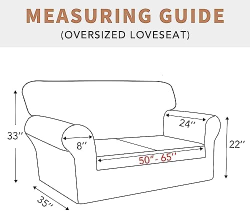 Easy-Going 100% Waterproof Oversized Loveseat Cover, Couch Cover for Sofa - Image 6