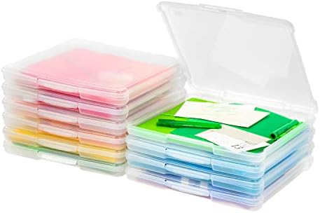 IRIS USA Scrapbook Case |Made in USA| Fits 12"x12" - Thin (10-Pack) - Clear by IRISUSA