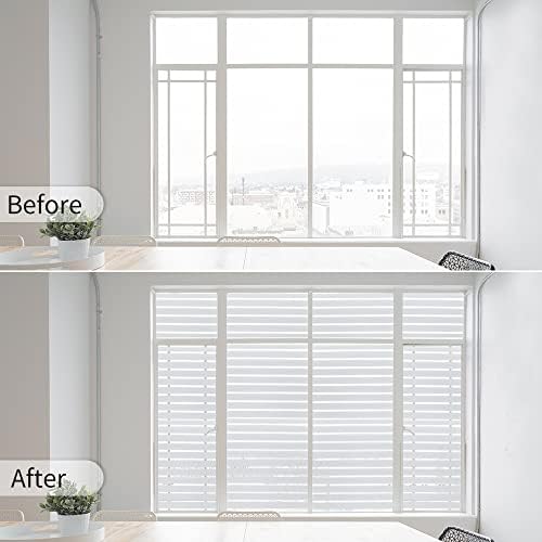 Window Privacy Film Striped with Tools, Stripes, 35.4" x 78.7" - Image 2