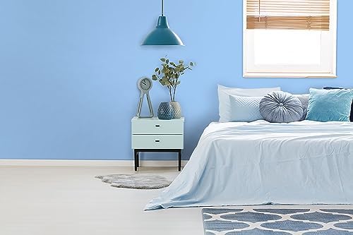 15.7" x 394" Light Blue Peel and Stick Wallpaper Blue Contact Paper Waterproof Self Adhesive Wallpaper Removable Easy to Clean Vinyl Decorative for Desk Wallcovering Furniture Cabinet - Image 3