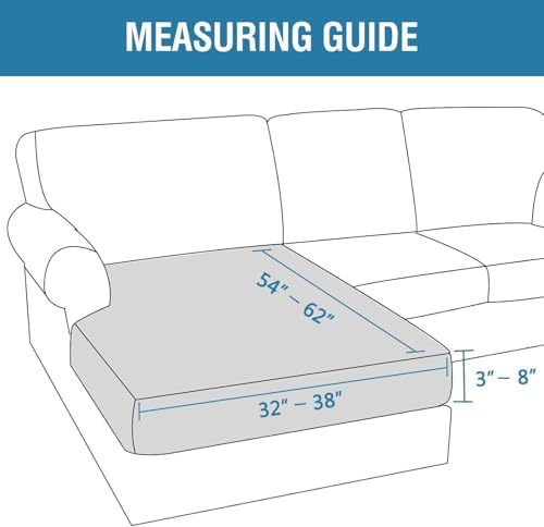 H.VERSAILTEX Velvet Stretch Individual Chaise Cover Sectional Couch Covers for L Shaped Sofa Both Left/Right Furniture Protector Seat Cushion Sofa Cover (1 Piece Chaise Cover, French Oak) - Image 2