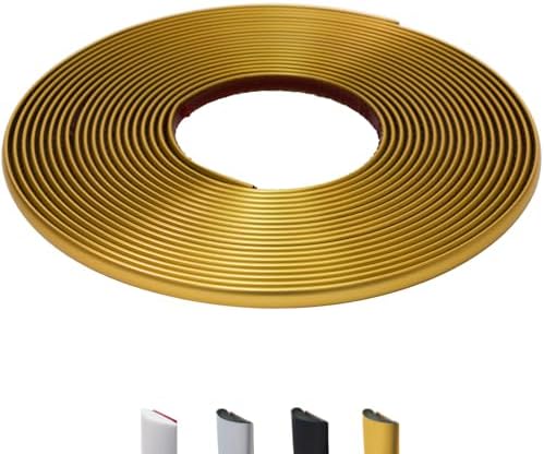52.5Ft Peel and Stick Wall Molding Trim Gold by JSIWOTH