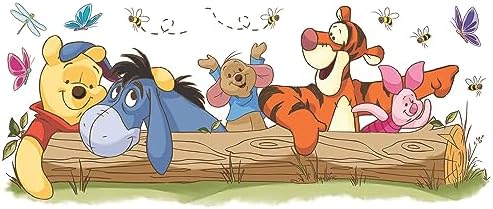 RoomMates Disney Pooh and Friends Outdoor Fun Giant Peel and Stick Wall Decals , RMK2553GM by RoomMates