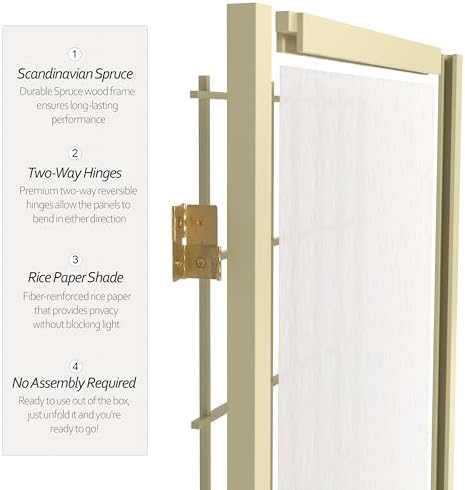 Red Lantern 6 ft. Tall Window Pane - Special Edition - Ivory - 5 Panels - Image 4
