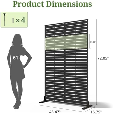 72" Privacy Screen Outdoor Privacy Fence Panel for Patio - Image 6