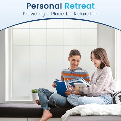 DOWELL Frosted Glass Window Privacy Film, Privacy Window Covering White - Image 5