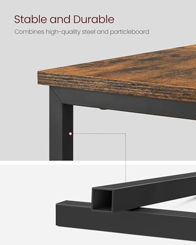 VASAGLE Side End Table with Charging Station, Slim Nightstand with Storage - Image 7