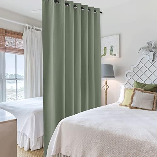 RYB HOME Privacy Room Divider Curtains for Office Bedroom Separation - Image 4