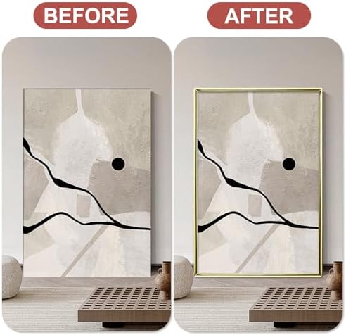 Lunghaa Peel and Stick Shiny Gold Finish Molding Trim, 196.8" x 0.31" Flexible Decoration Strip for Wall, Tile Edge, Mirror, Cabinet, Furniture and DIY Home Decor - Image 3