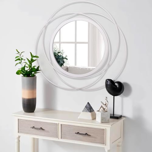 24 Inches Decorative Wall Round Mirror for Home Decor for Living Room, Bathroom, Bedroom, Washrooms Modern Circle Mirror with Metal Frame - Image 5