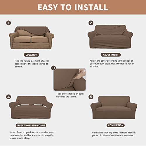 Easy-Going 100% Waterproof Chair Couch Cover, Stretch Jacquard Sofa Cover - Image 5
