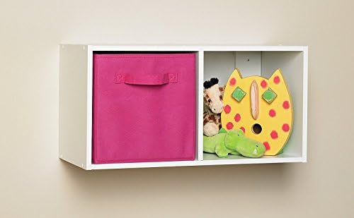 ClosetMaid Cubeicals 2 Cube Storage Shelf Organizer Bookshelf, Stackable or Hanging Wall Mount, Easy Assembly, White Wood Finish - Image 4