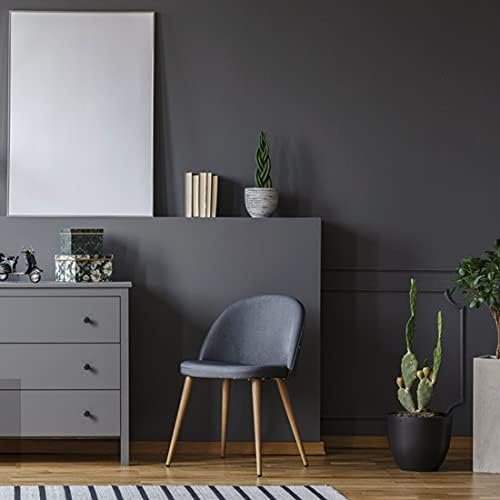 15.7" x 197" Dark Grey Wallpaper Dark Grey Peel and Stick Wallpaper Matte Grey Contact Paper for Bedroom Self Adhesive for Wallcovering Countertops Wall - Image 2